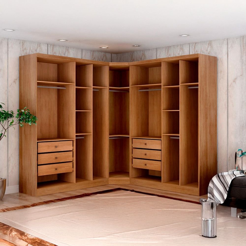 Closet Modulado Safira 001 Clic Moveis | MadeiraMadeira