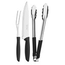 Ver imagem 1 de Kit Churrasco 3 Peças Plenus Preto - 23498/449 - Tramontina
