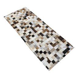Tapete De Couro Entrada Porta Marrom Misto 0,60x1,00 S/b - 2