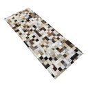 Ver imagem 2 de Tapete De Couro Entrada Porta Marrom Misto 0,60x1,00 S/b