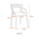Ver imagem 2 de Cadeira Empilhavel Area Externa Aviv Fratini