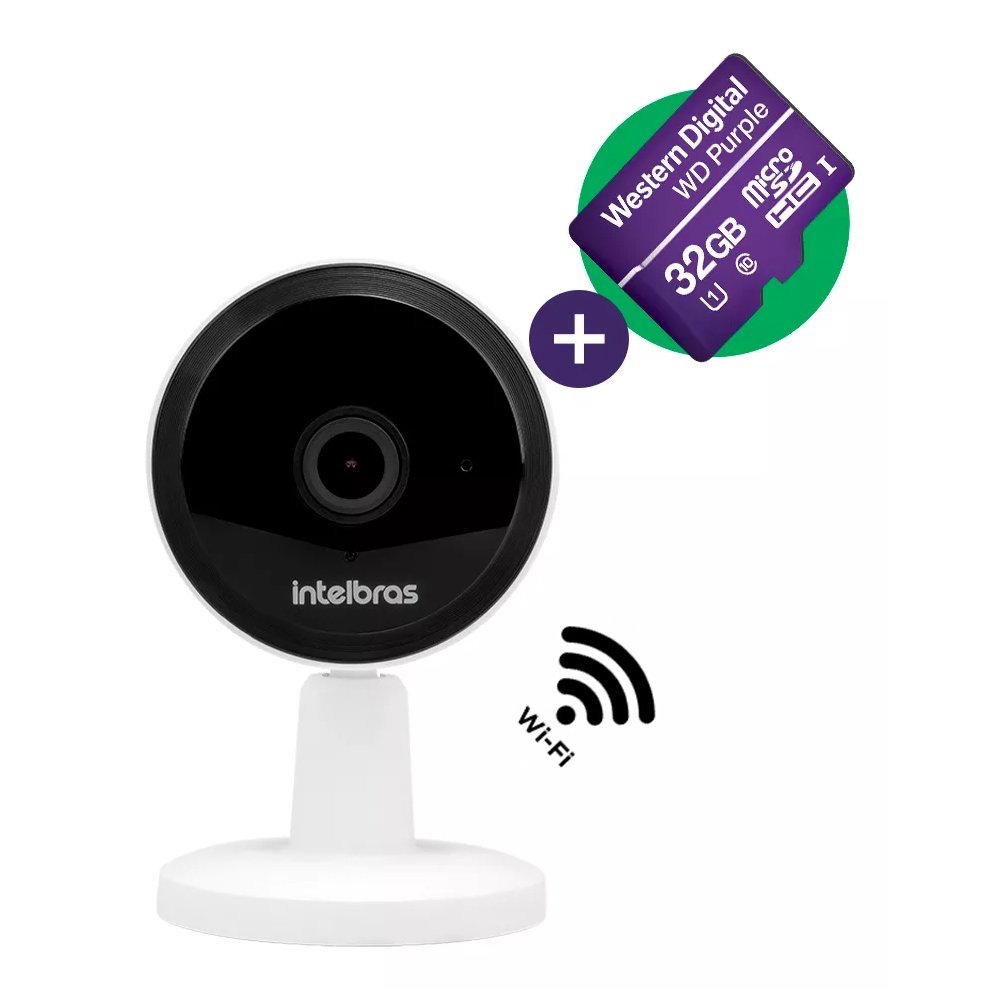 Câmera Segurança Inteligente de Video Interna Im1 Wi-fi Hd com Cartão Micro-sd 32gb Intelbras - 1
