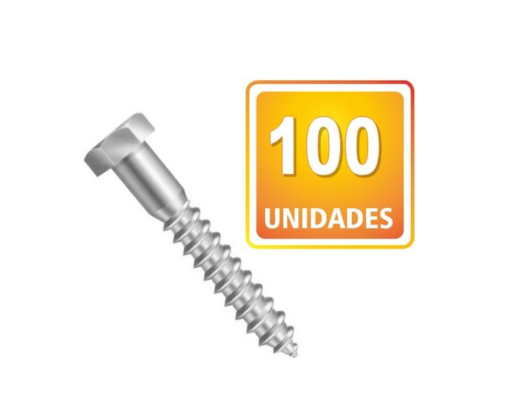 Parafuso Sextavado Soberba 1/4x45 Com 100un Vila