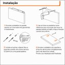 Ver imagem 4 de Kit de 3 Prateleiras 150cm MDF Branco - On Móveis
