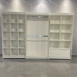 Kit Estantes Expositoras Multiuso Branco 185x276x32cm - Deep