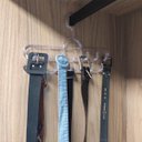 Ver imagem 3 de 3 Cabides de Cintos 13 Ganchos Cada Organizador Múltiplo Closet Cristal Cinquetti 36cm