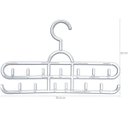 Ver imagem 2 de 3 Cabides de Cintos 13 Ganchos Cada Organizador Múltiplo Closet Cristal Cinquetti 36cm