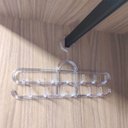 Ver imagem 4 de 3 Cabides de Cintos 13 Ganchos Cada Organizador Múltiplo Closet Cristal Cinquetti 36cm