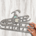 Ver imagem 5 de 3 Cabides de Cintos 13 Ganchos Cada Organizador Múltiplo Closet Cristal Cinquetti 36cm