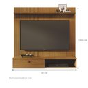 Ver imagem 2 de Conjunto de Bancada e Mesa de Centro Benício para TV 55 Polegadas MDP Cumaru Opala Th Shop