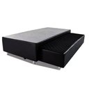 Ver imagem 1 de Cama Box Bicama Auxiliar Solteiro Sintético Espuma 8cm 40x88x188 Preto