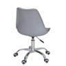 Kit 2 cadeiras com rodízios Tulipa Office Escritório Cinza claro - 5