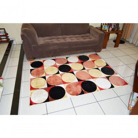 Tapete Veludo 1.50m X 2.00m Marbella Moderno Dama-4 Rayza