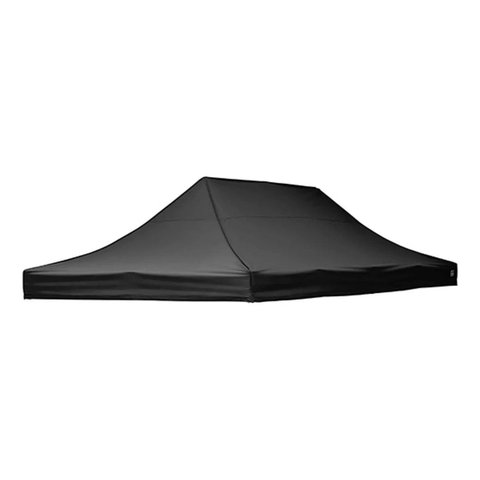 Lona Cobertura para Tenda Sanfonada Gazebo 6x3 Oxford 800D Cor Preto
