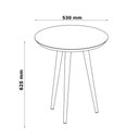 Ver imagem 3 de Mesa de Apoio Luna 530 Off White - Patrimar