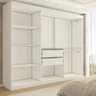 Guarda-roupa Casal Harvard 3 Portas 2 Gavetas com Espelho 100% Mdf Branco - Panorama Móveis - 5