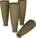 Ver imagem 3 de Kit Pé Cônico Bronze para Balcão Cozinha Americana com 4 Unidades Marrom