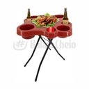 Ver imagem 3 de Mesa Petisqueira Dobrável Vermelha