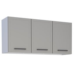 Armário Suspenso 3 Portas Lábrea Cinza - 1