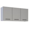 Armário Suspenso 3 Portas Lábrea Cinza - 1