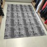 Tapete Mesclado Cinza e Preto Antiderrapante 135x200cm Poliéster Branyl Jacquard - 5