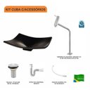 Ver imagem 3 de Kit Cuba F44 com Torneira Link 1062 Metal e Válvula 1" + Sifão Pvc e Flexível Compace