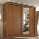 Ver imagem 6 de Guarda Roupa Casal 2 Portas de Correr com Espelho Trian 220 cm Cinamomo Zanz