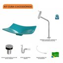 Ver imagem 3 de Kit Cuba F44 com Torneira Link 1062 Metal e Válvula Click 1''b + Sifão Pvc e Flexível Compace