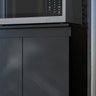 Balcão de Cozinha para Microondas Forno Fruteira - Mod.3001 Cor:preto - 5