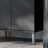 Balcão de Cozinha para Microondas Forno Fruteira - Mod.3001 Cor:preto - 6