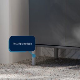 Balcão de Cozinha para Microondas Forno Fruteira - Mod.3001 Cor:preto - 4