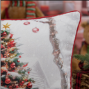 Ver imagem 4 de Kit 2 Almofadas Cheia Natalina Árvore de Natal e Verde 43CMX43CM