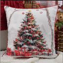 Ver imagem 3 de Kit 2 Almofadas Cheia Natalina Árvore de Natal e Verde 43CMX43CM