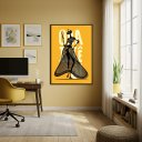 Ver imagem 1 de Quadro Poster Candomblé Oxum - 70x50cm:moldura Preta