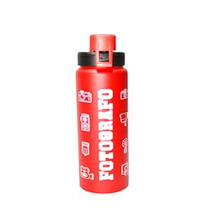 Garrafa de Alumínio Profissão - Fotógrafo 750 ml Vermelha