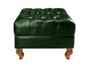Ver imagem 2 de Puff Chesterfield Dom Pedro Decoração Sala Recepção Barbearia - Couríssimo Verde