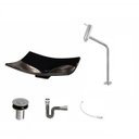 Ver imagem 2 de Kit Cuba F44 com Torneira Link 1062 Metal e Válvula Click 1"b + Sifão Cromado e Flexível Compace