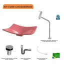 Ver imagem 3 de Kit Cuba F44 com Torneira Link 1062 Metal e Válvula Click 1"b + Sifão Cromado e Flexível Compace