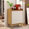 Buffet Aparador Cantinho do Café 2 Portas - Mod.2025 Cor:cumaru/off White - 2