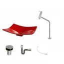 Ver imagem 2 de Kit Cuba F44 com Torneira Link 1062 Metal e Válvula Click 1"b + Sifão Cromado e Flexível Compace