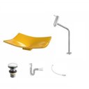 Ver imagem 2 de Kit Cuba F44 com Torneira Link 1062 Metal e Válvula Click 1 Pol. e Sifão Pvc e Flexivel
