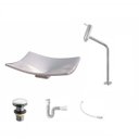 Ver imagem 2 de Kit Cuba F44 com Torneira Link 1062 Metal e Válvula Click 1 Pol. e Sifão Pvc e Flexivel