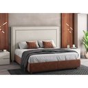Ver imagem 4 de Cabeceira para Cama Box King 195cm Line Courino Bege - Sallar Home