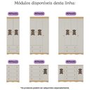Ver imagem 7 de Quarto de Bebê Completo com Berço Americano 3 em 1 Doçura Multimóveis Mp4650 Madeirado/off White