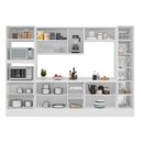 Ver imagem 6 de Cozinha Completa 6 Peças com Cristaleira MDF Estilo Americano Branco Yescasa