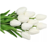 Buquê de Tulipas Brancas Real Ao Toque com 5 Unidades - 10