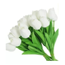 Buquê de Tulipas Brancas Real Ao Toque com 5 Unidades - 7