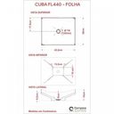 Ver mais imagens de Kit Cuba F44 com Torneira Link 1062 Metal e Válvula Click 1 Pol. e Sifão Cromado e Flexivel