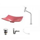 Ver imagem 2 de Kit Cuba F44 com Torneira Link 1062 Metal e Válvula Click 1 Pol. e Sifão Cromado e Flexivel