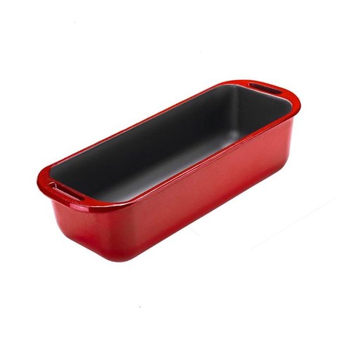Forma Chef Vermelha Alça Ferro Panela Mineira 29x12x8cm 1,8l